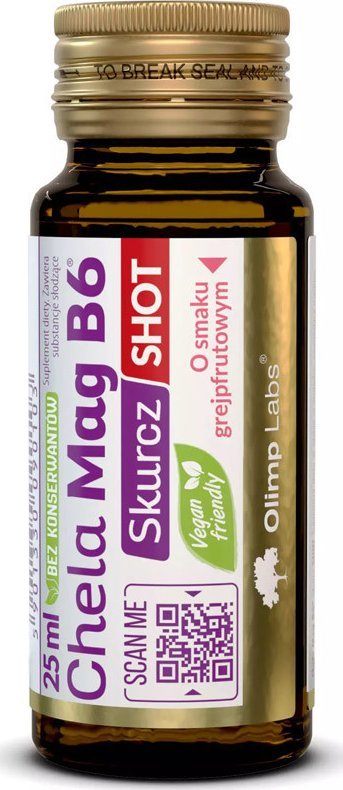 Olimp OLIMP Chela Mag B6 Skurcz Shot Ampułka Szklana 25ml Grapefruit