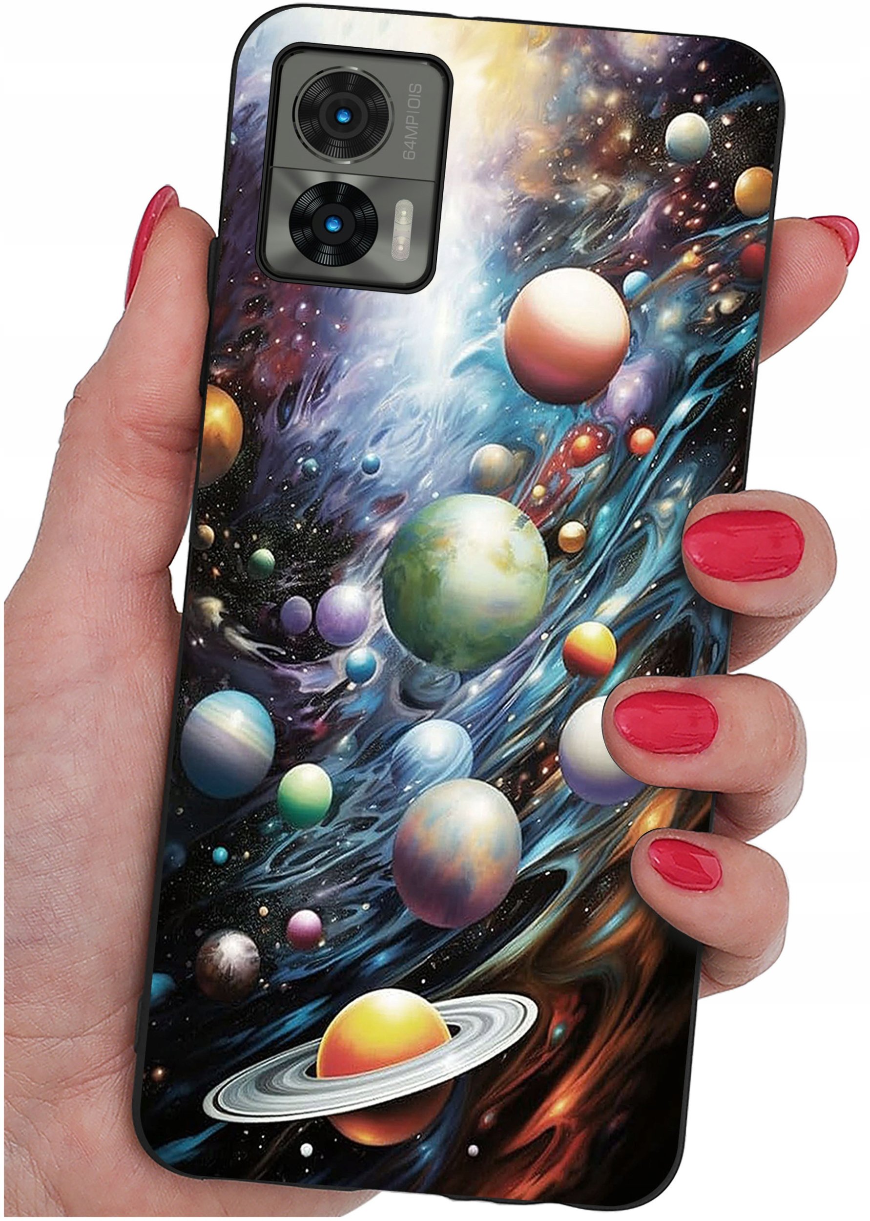 Etui do Motorola Moto Edge 30 Neo WZORY |SILIKONOWE MATT CASE + SZKŁO 9H