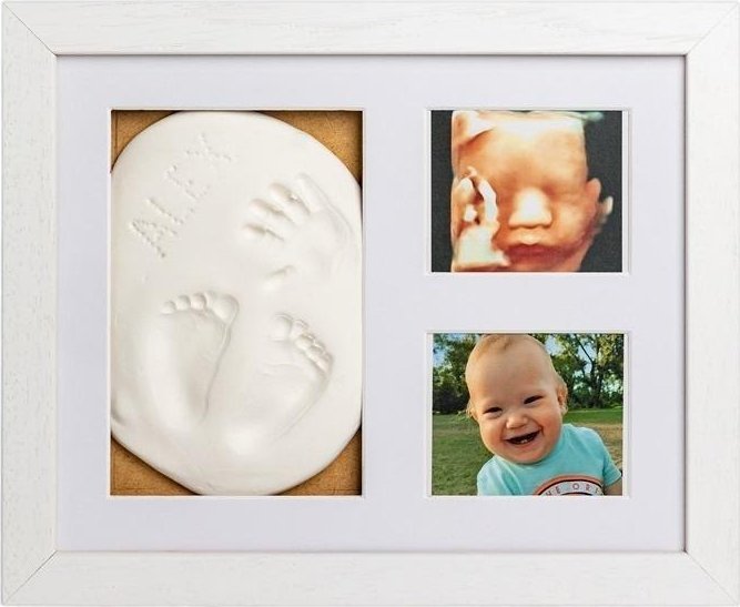 Ramka Opera-Tech Odcisk Bobasa - Foto galeria z glinką - biała