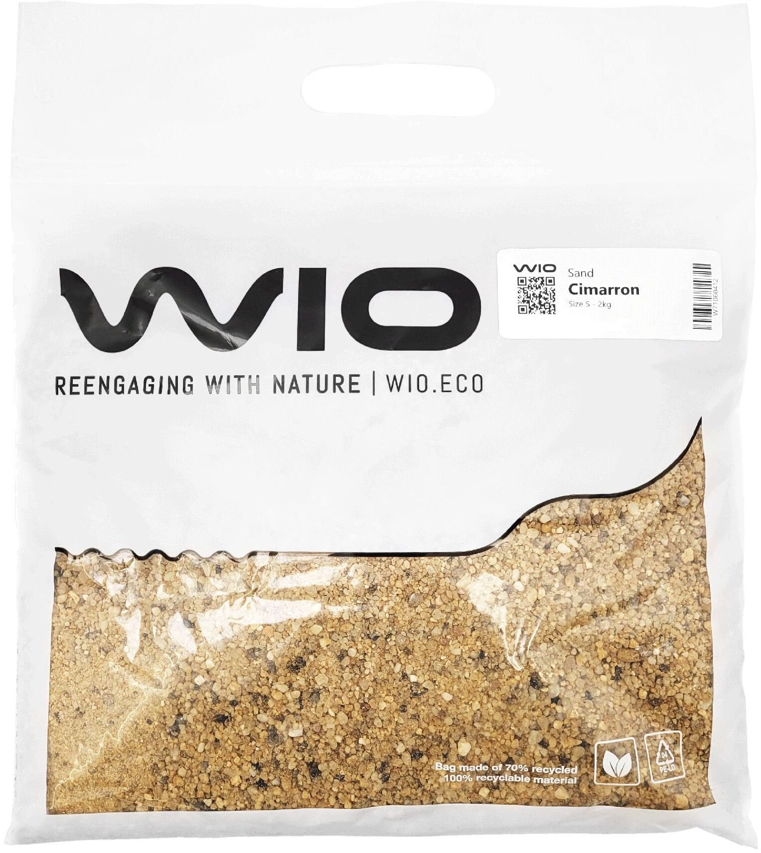 Aqua Nova WIO Cimmaron Sand, piasek, dekoracyjny, beżowy, 2kg, worek