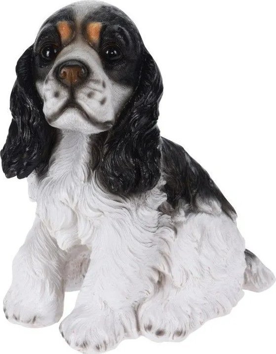 ProGarden Figurka ogrodowa pies spaniel, wys. 27 cm, ze sztucznego kamienia