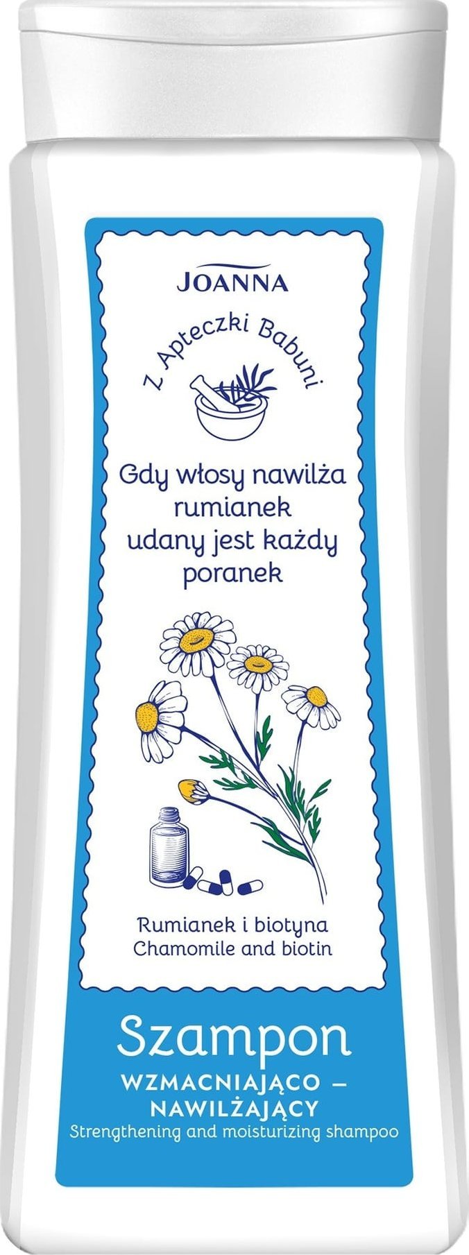 Joanna JOANNA Z Apteczki Babuni Szampon do włosów - Rumianek i biotyna 300 ml
