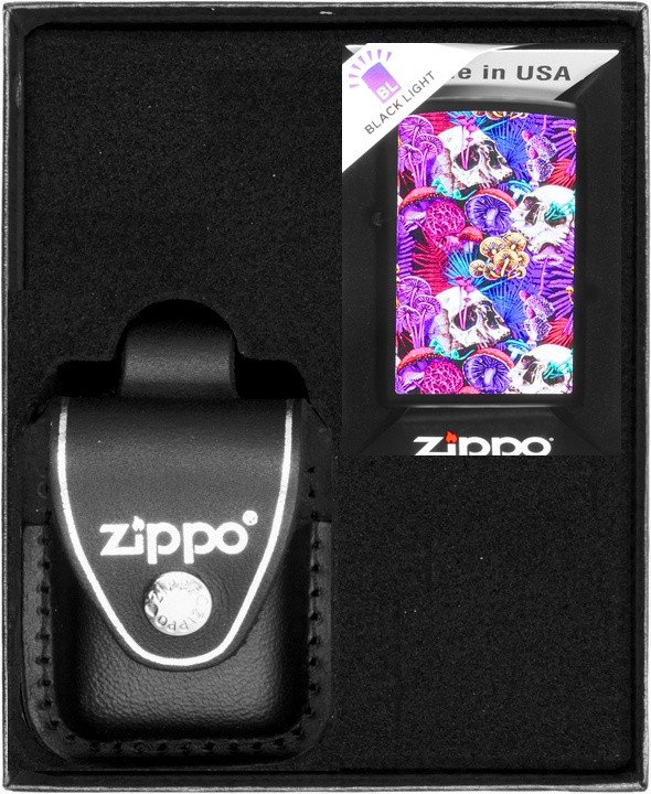 Zestaw ZIPPO Zapalniczka PSYCHEDELIC MUSHROOM DESIGN Prezentowy No3