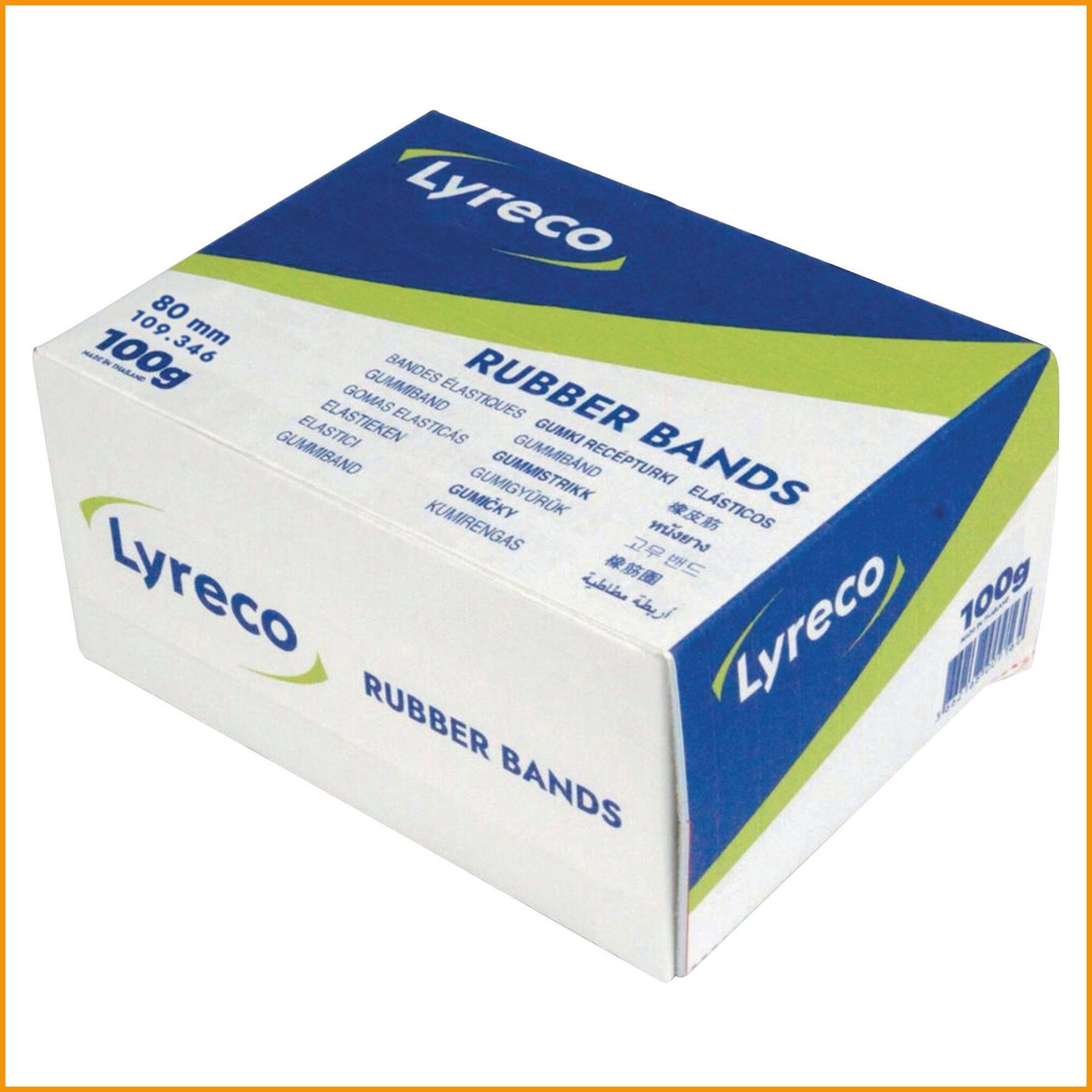 Gumki lyreco gumka nr. 18 80 mm pudełko 100 gram