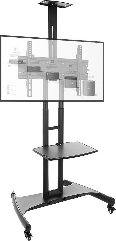VETOUSON Stojak TV Stojak na Telewizor Podłogowy KART-714A Stojak do Telewizora 32 42 43 48 50 55 60 65 70 cali