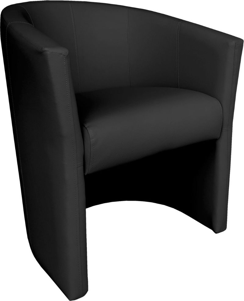 Atos Fotel MAROS ECO czarny nowoczesny z wyprofilowanym oparciem ATOS