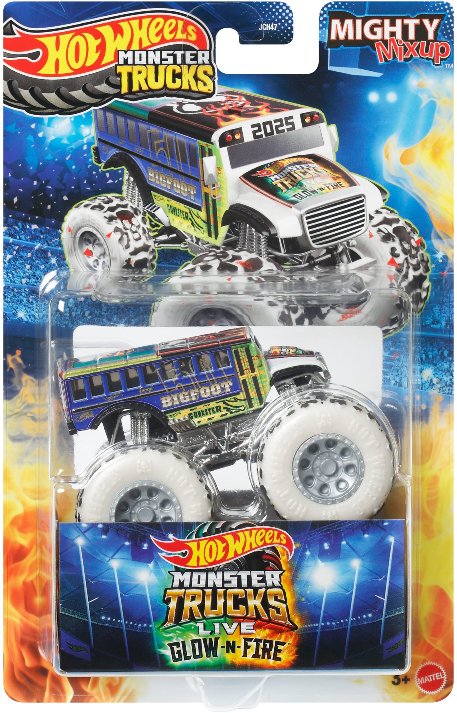 Mattel Hot Wheels Monster Truck Live Glov & Fire Pojazd Mighty Mixup JCH47