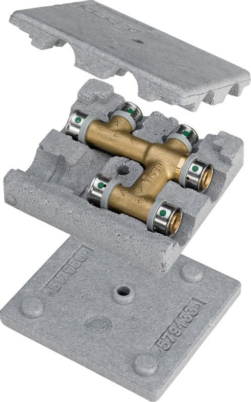 Element krzyżujacy 20 x 16 x 20 Mosiadz / blyszczacy (DWZ)Łącznik do rur