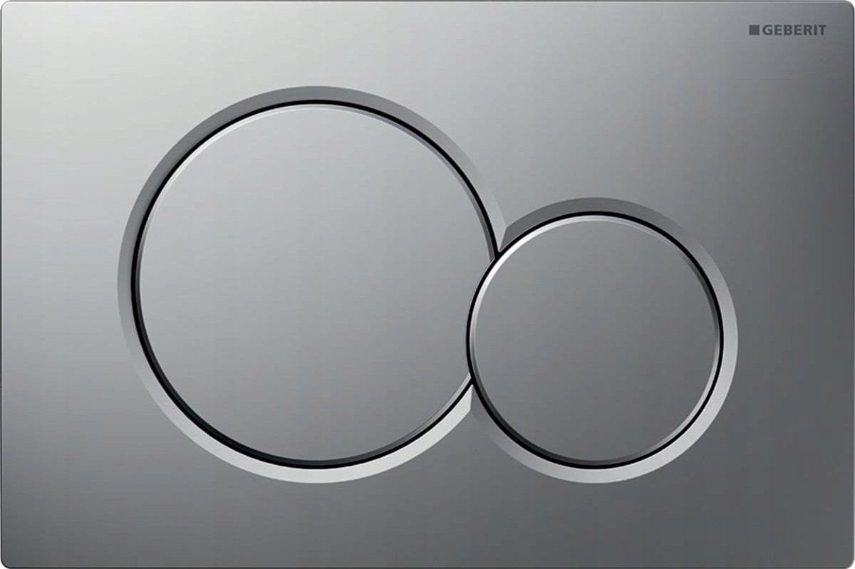 Przycisk spłukujący Geberit Przycisk uruchamiający Geberit Sigma01, przedni, chrom mat, easy-to-clean [1/10]