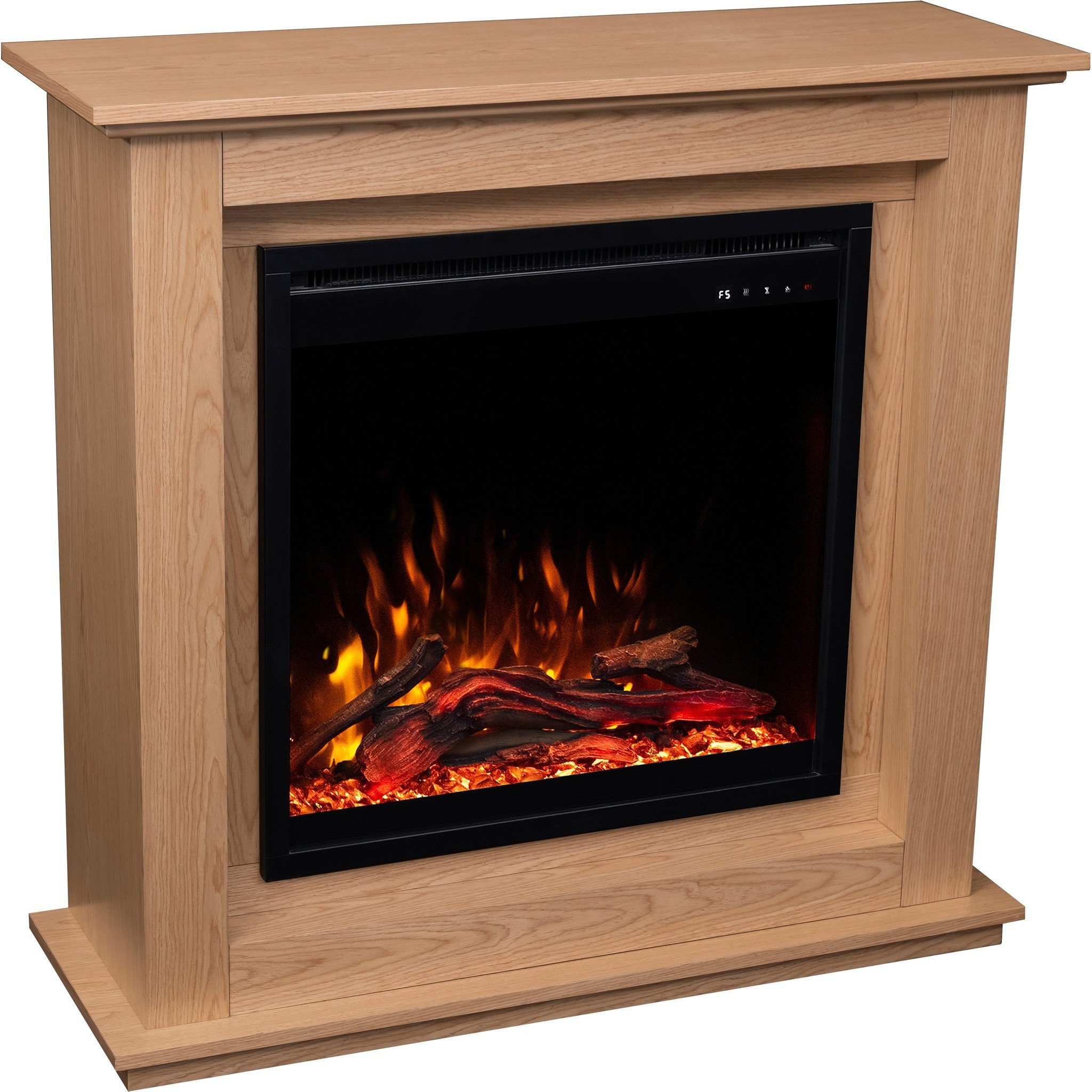 Aflamo Kominek elektryczny SUND 3D Dąb + DŹWIĘK -