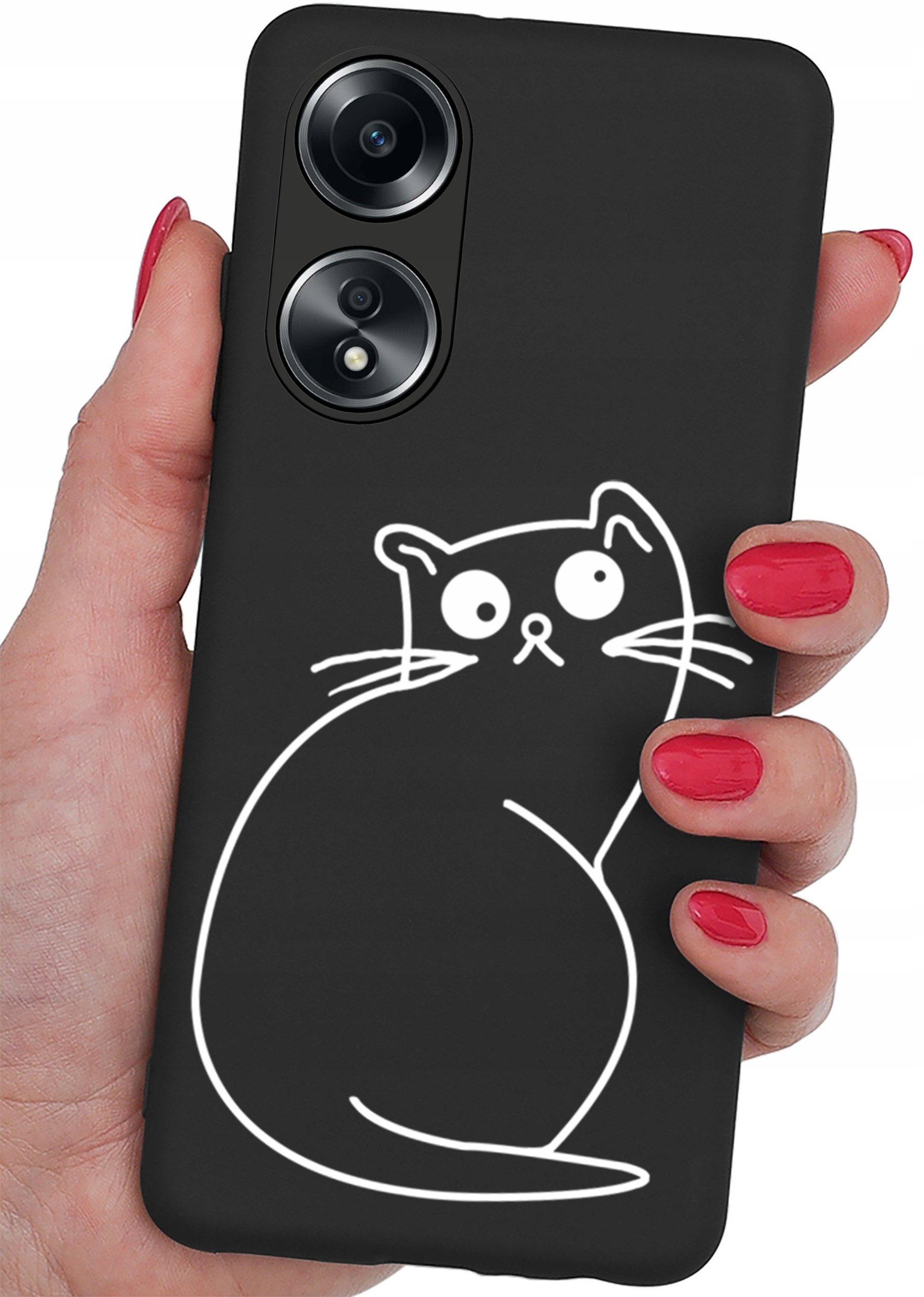 Etui do Oppo A58 4G CASE WZORY MATT PLECKI + SZKŁO OCHRONNE 9H