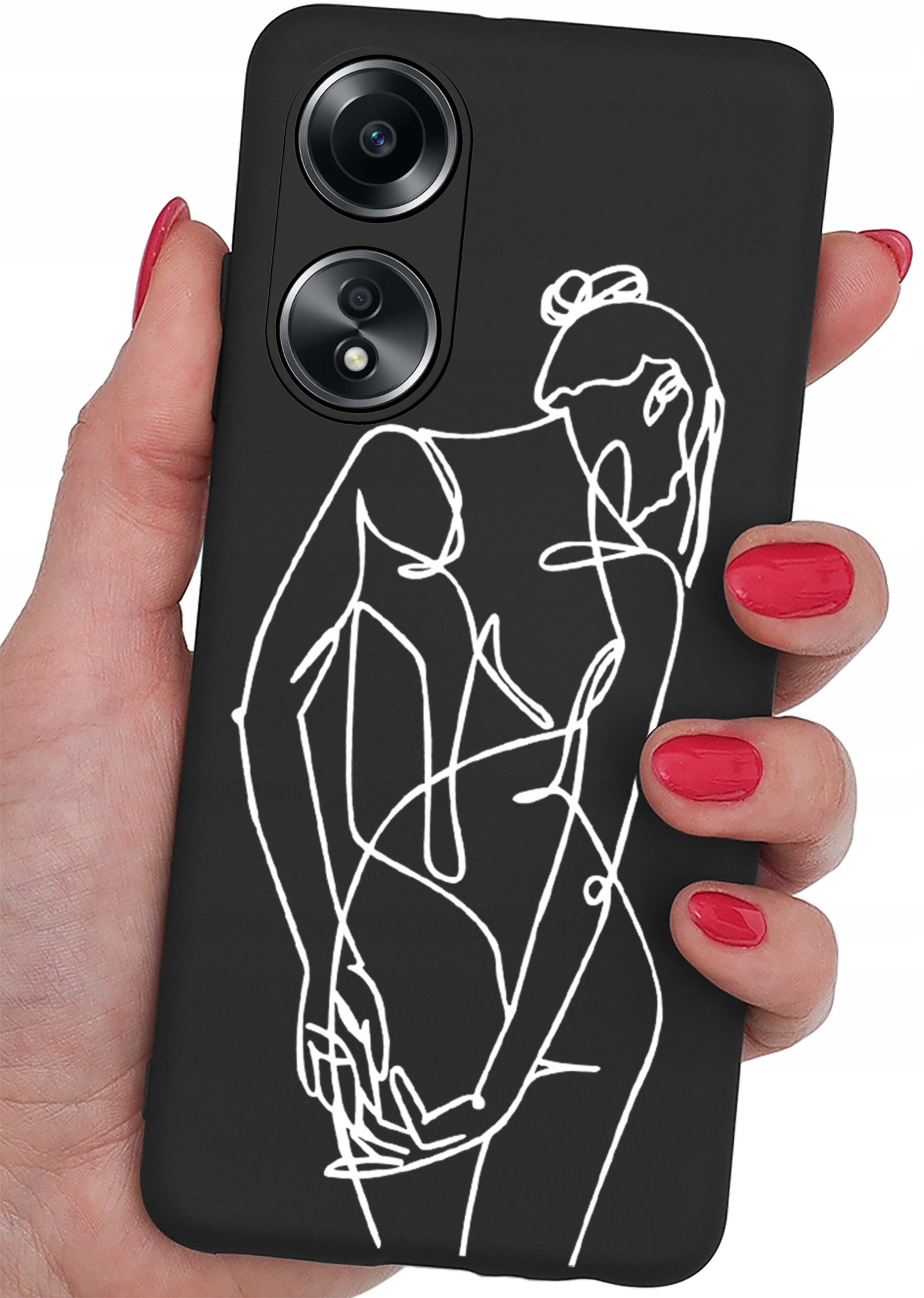 Etui do Oppo A38 4G CASE WZORY SOFT MATT PLECKI + SZKŁO OCHRONNE 9H