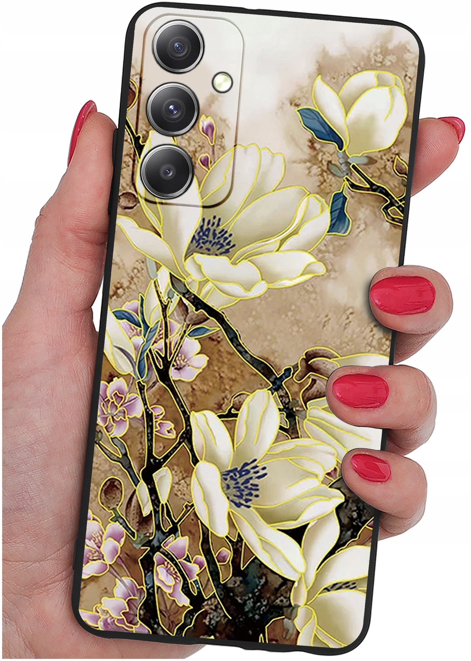 ETUI do Samsung Galaxy M23 5G WZORY |SILIKONOWE MATT CASE + SZKŁO 9H