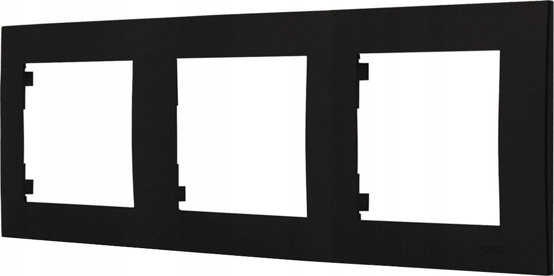Ospel Ramka potrójna Ospel Szafir R-3Z/33 czarny metalik