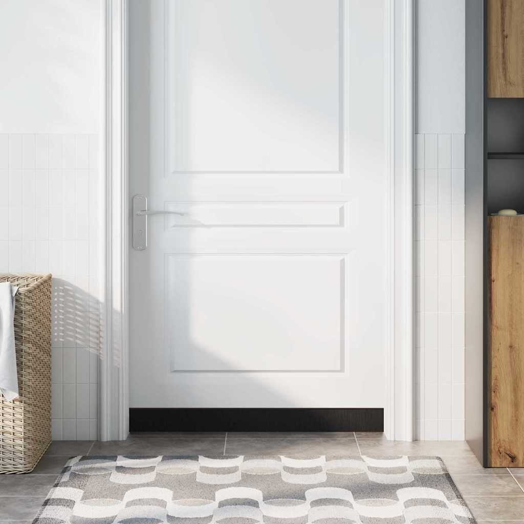 vidaXL Uszczelki z szczotką do drzwi na zatrzask 6 pcs Brązowy 100 cm