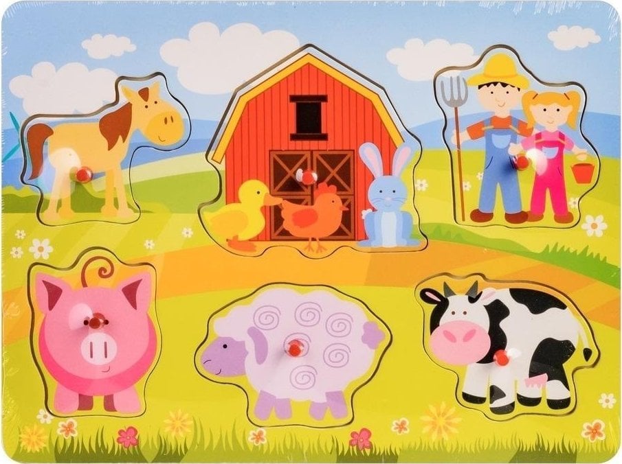 Daffi Układanka drewno - farma