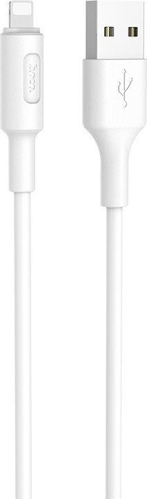 Kabel USB Hoco USB-A - microUSB 1 m Biały (6957531080114)