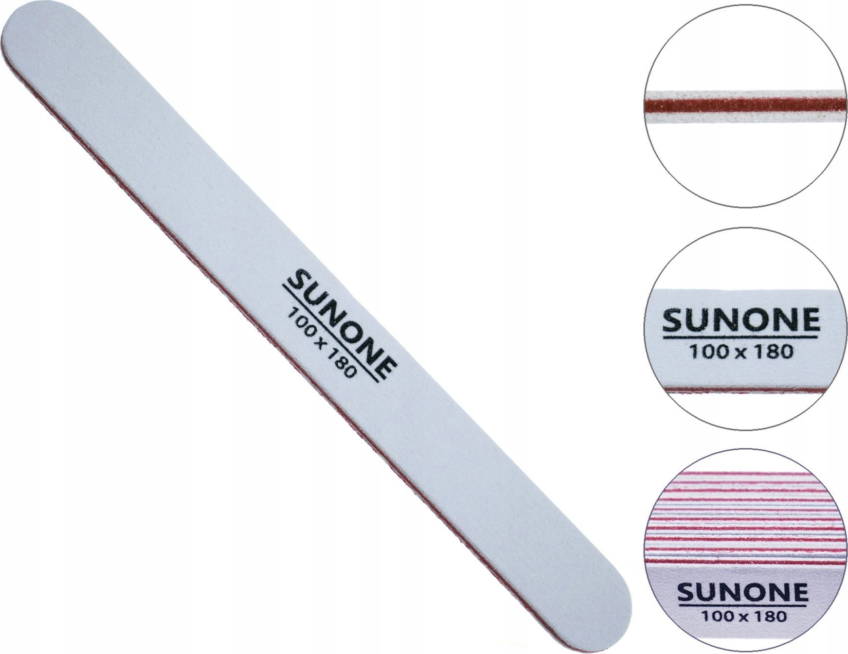 Sunone Pilnik do paznokci prosty 100/180