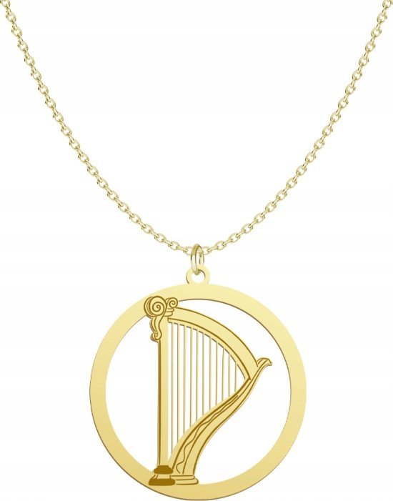 Radziszewska Jewellery Pozłacany Naszyjnik HARFA GRAWER GRATIS