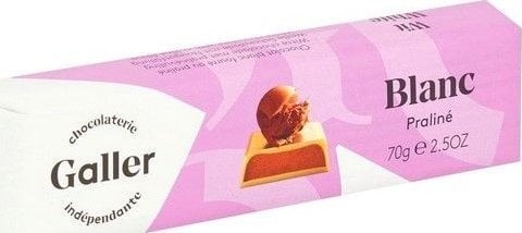 Chocolate bar Galler White Praline, 70 g