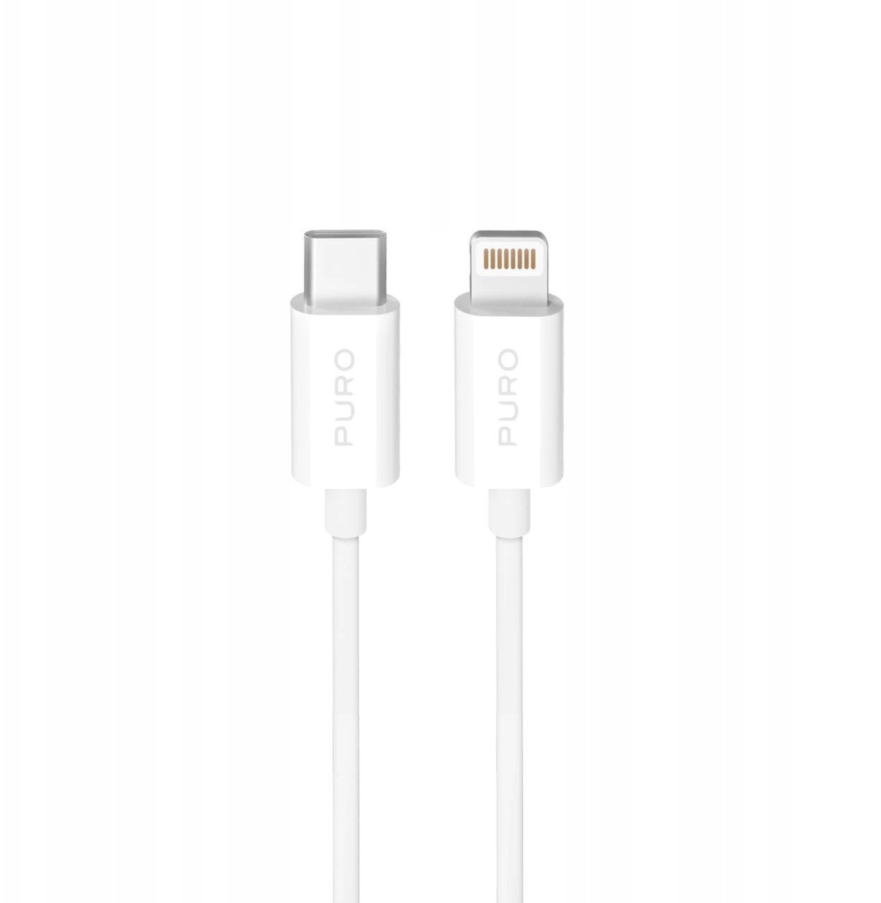 Kabel USB Puro USB-C - Lightning 2 m Biały (8018417498893)