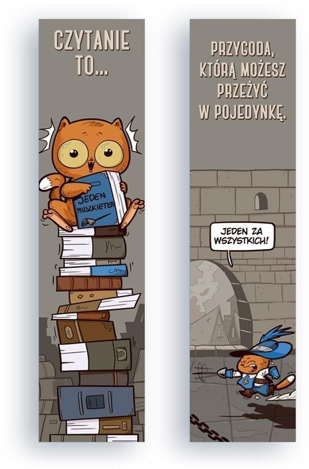 Zakładka kartonowa - Jeden muszkieter