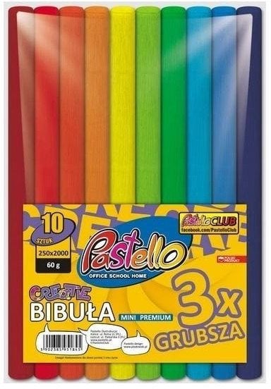 Bibuła mini premium 25x200cm 10 kolorów