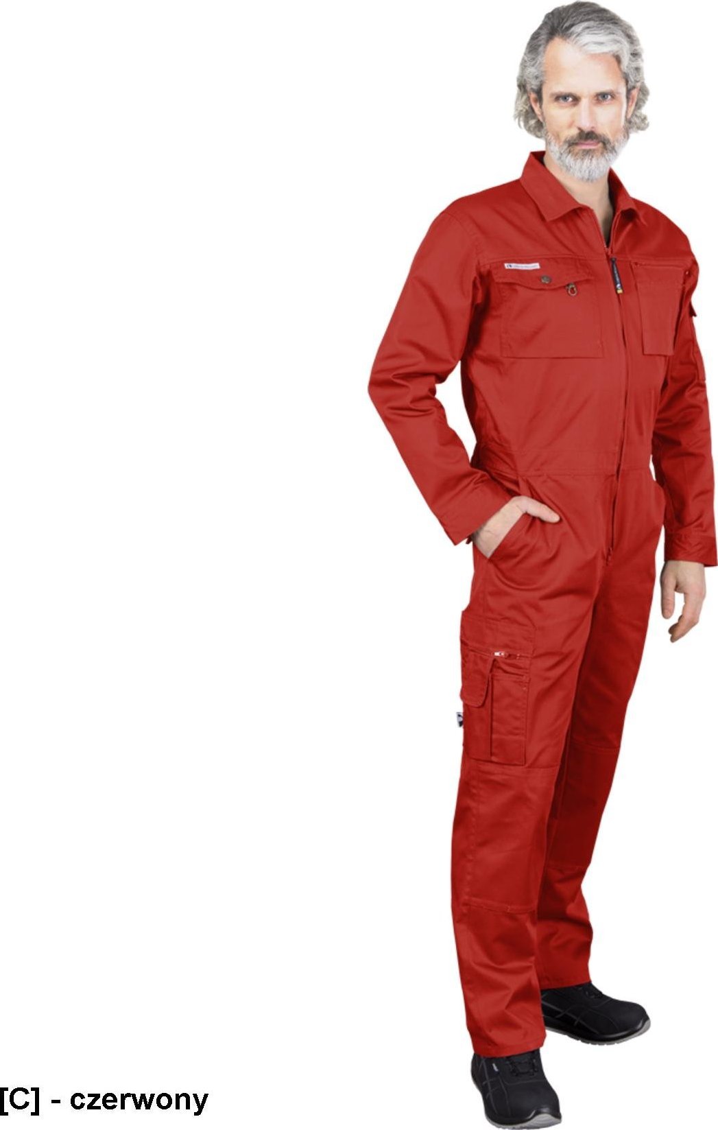 R.E.I.S. LH-OVERTER - kombinezon ochronny odzież ochronna - czerwony 50