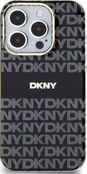 DKNY DKNY DKHMP15SHRHSEK iPhone 15 / 14 / 13 6.1" czarny/black hardcase IML Mono & Stripe MagSafe