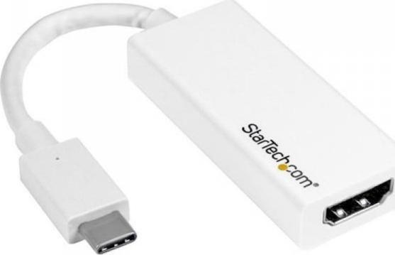 Adapter USB StarTech USB - HDMI Biały (CDP2HD4K60W)