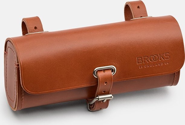 Brooks Torba podsiodłowa BROOKS CHALLENGE, Honey, Pojemność 0,5L, Mocowanie na paskach, Garbowana skóra (NEW)