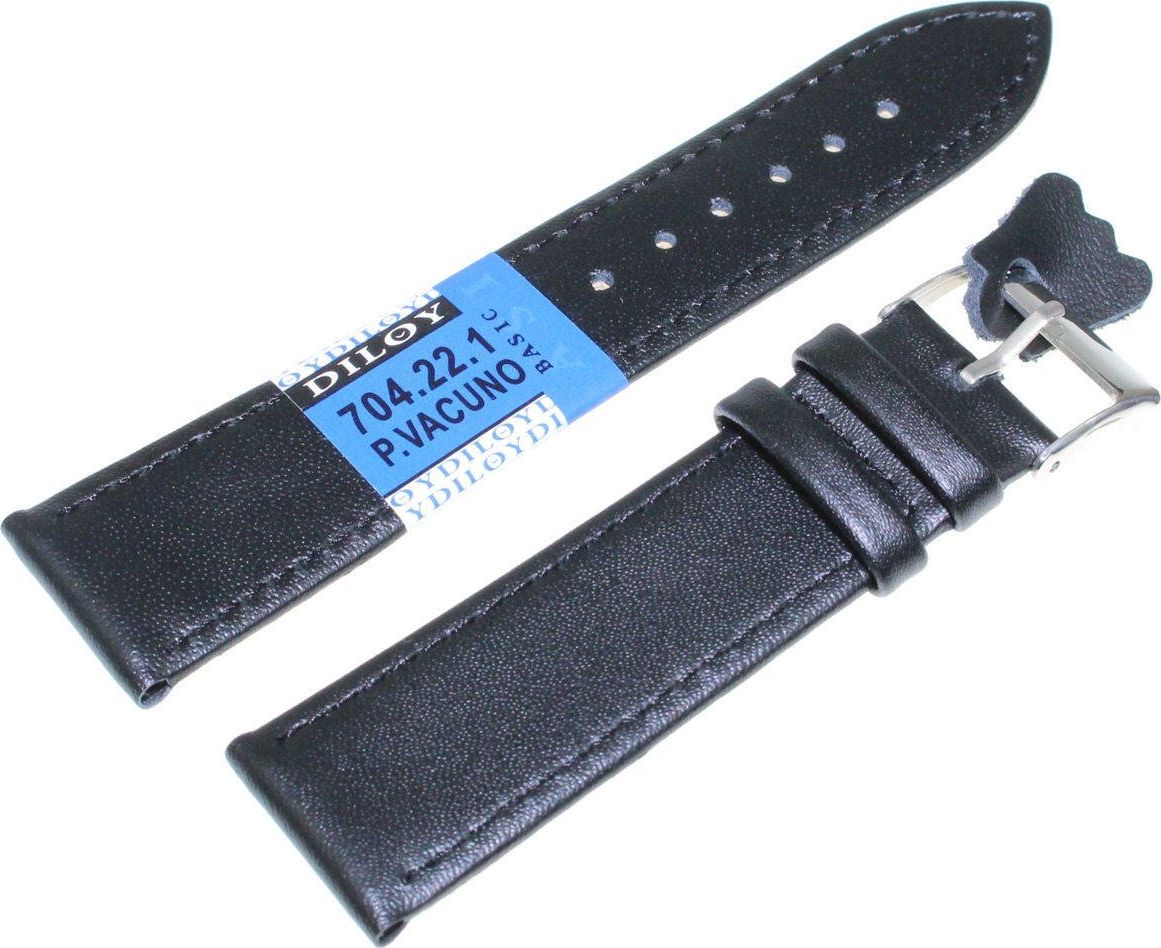 Diloy Skórzany pasek do zegarka 22 mm Diloy 704.22.1