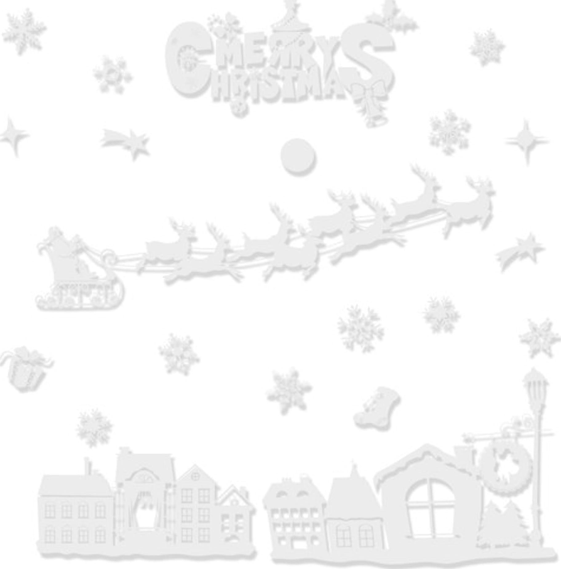 Dekoracja świąteczna Ruhhy Naklejki świąteczne na okno Ruhhy 22305