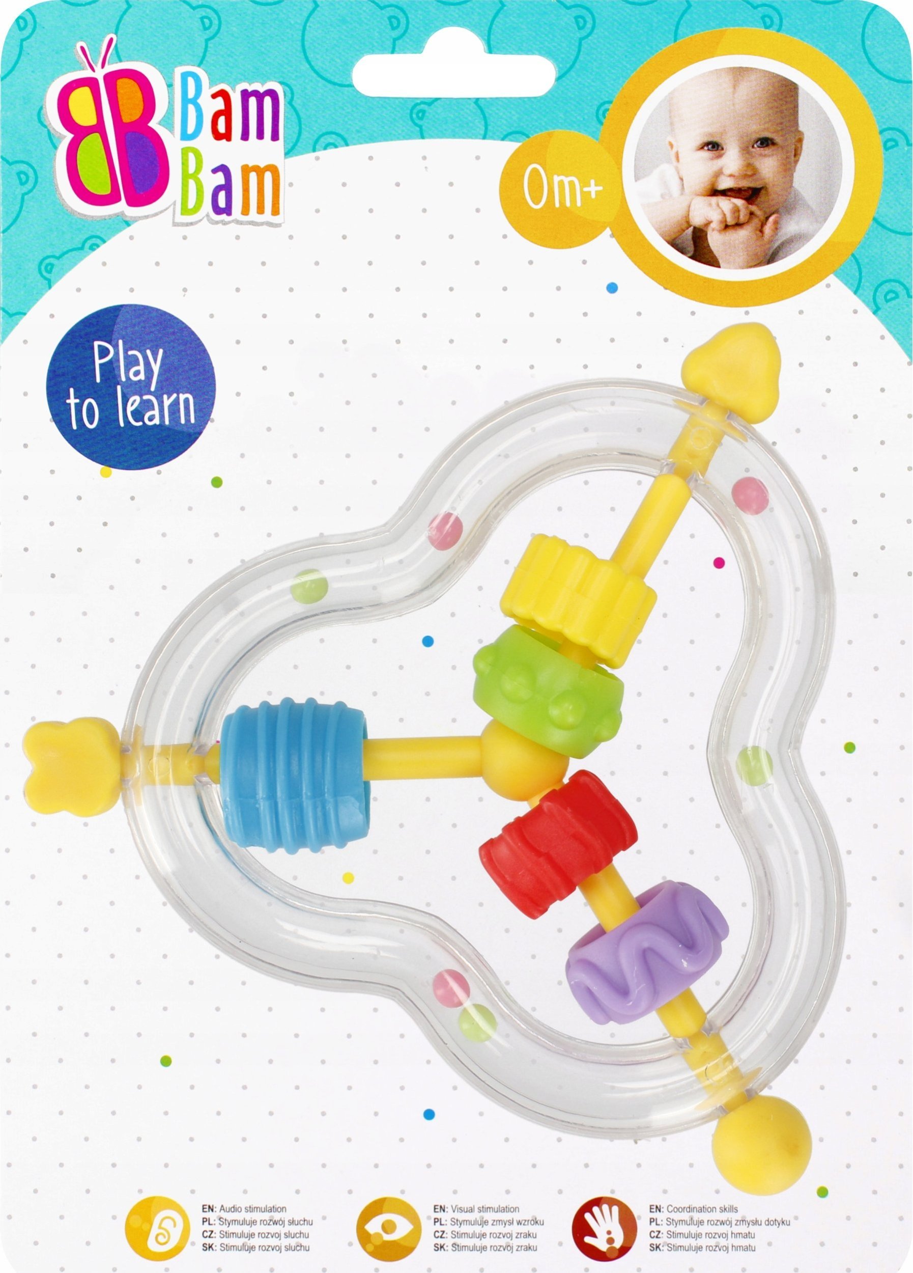 BamBam BAM BAM GRZECHOTKA TROJKAT 15X20X2 B/C 24/96