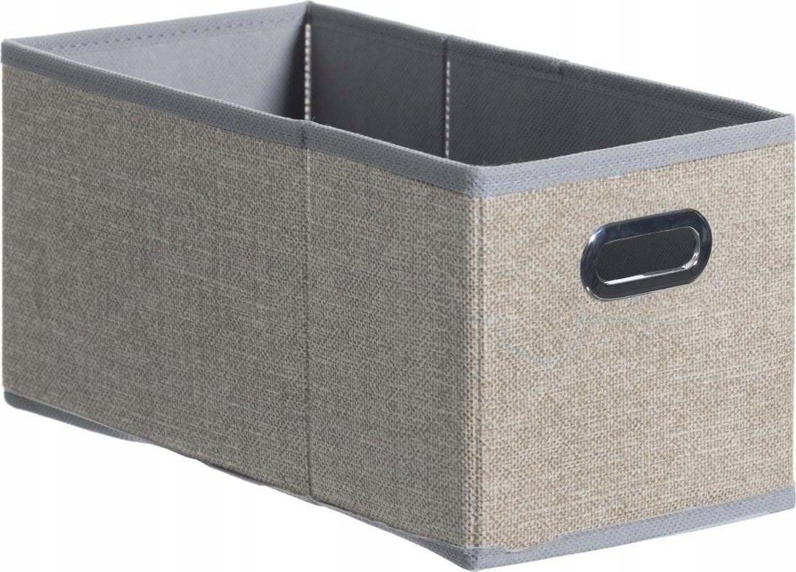 5five Pojemnik do przechowywania prostokątny, jasny beż, z uchwytami, 15x 31x 15cm