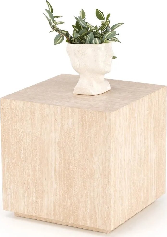 Halmar Stolik kawowy TRAVERTINO S kwadratowy 45x45 trawertyn HALMAR