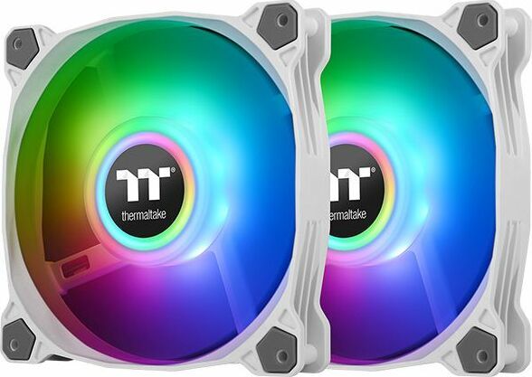 Wentylator Thermaltake Pure Duo 12 ARGB 2-pack Białe (CL-F097-PL12SW-A)