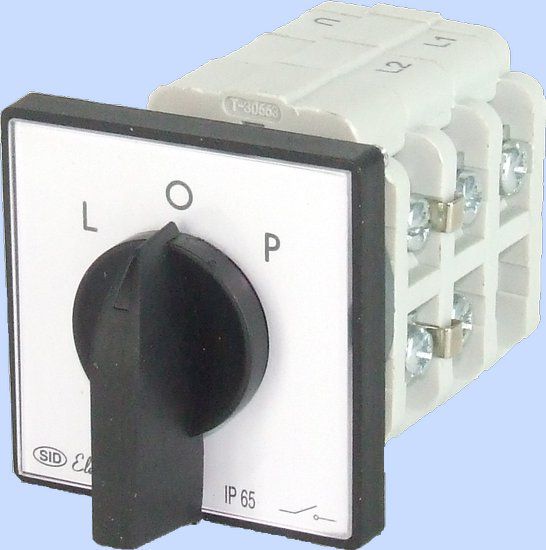 Elektromet Łącznik krzywkowy L-0-P 3P 63A IP65 ŁUK 63-42 (916327)