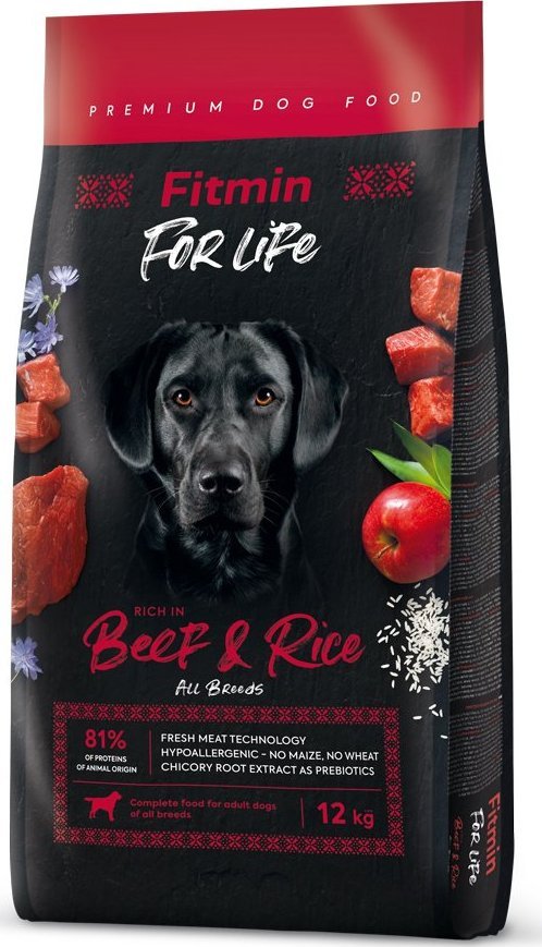 Fitmin For Life Beef & Rice 12kg