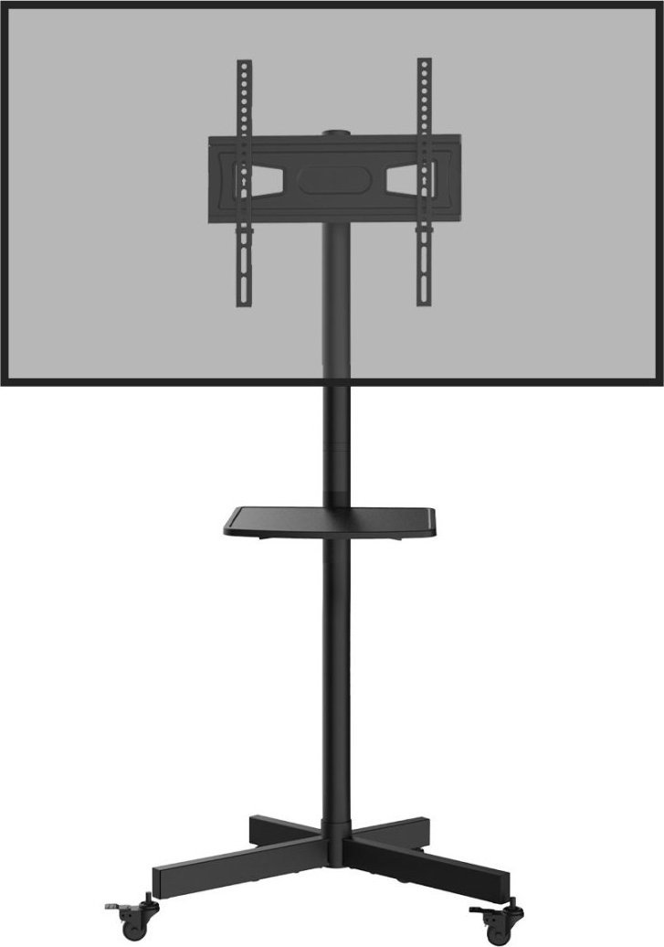 VETOUSON Mobilny Podłogowy STOJAK TV KLA-44 Stojak na telewizor z półką Uniwersalny