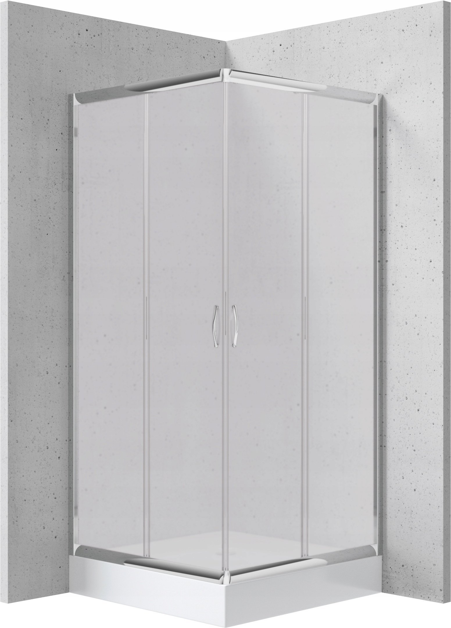 Kabina prysznicowa z brodzikiem kwadratowa 80 cm