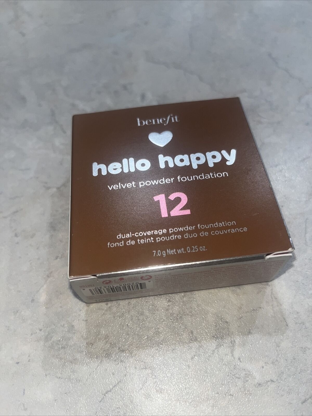 Benefit Benefit, Hello Happy Velvet, Matte Finish, Compact Foundation, 12, Dark Warm, 7 g For Women