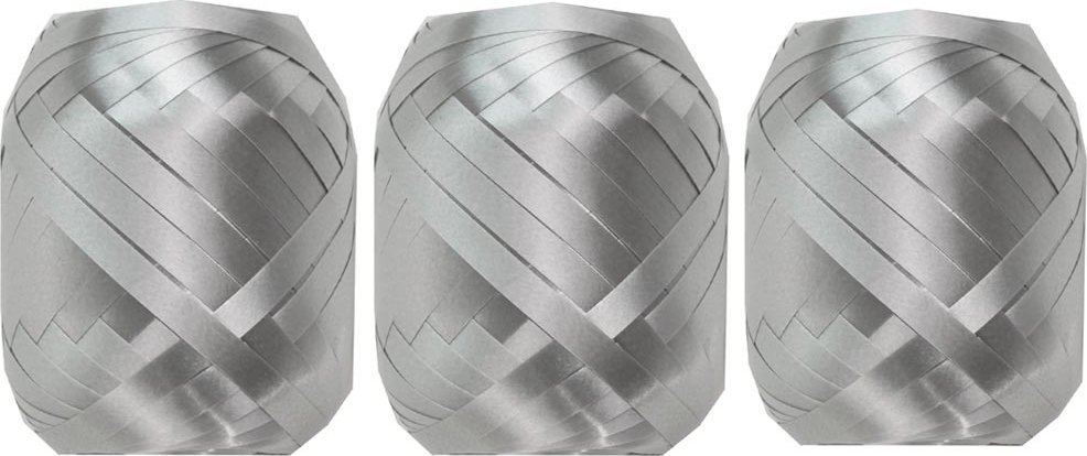 Fastima Tasiemka wstążka metalizowana Srebrna 3x20m W18