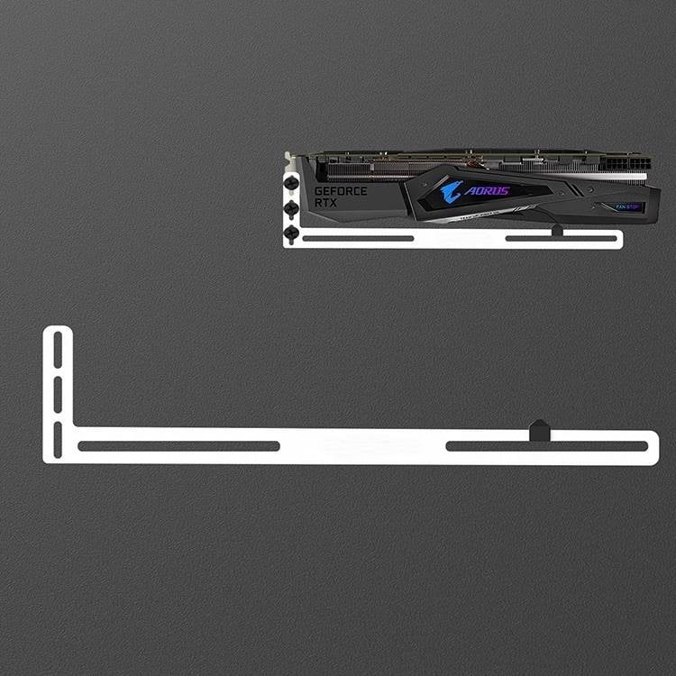 1stCOOL 1stCool Podpěra GPU Hliníkový držák, bílá