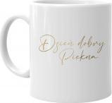 Koszulkowy Dzień dobry Piękna - kubek z nadrukiem
