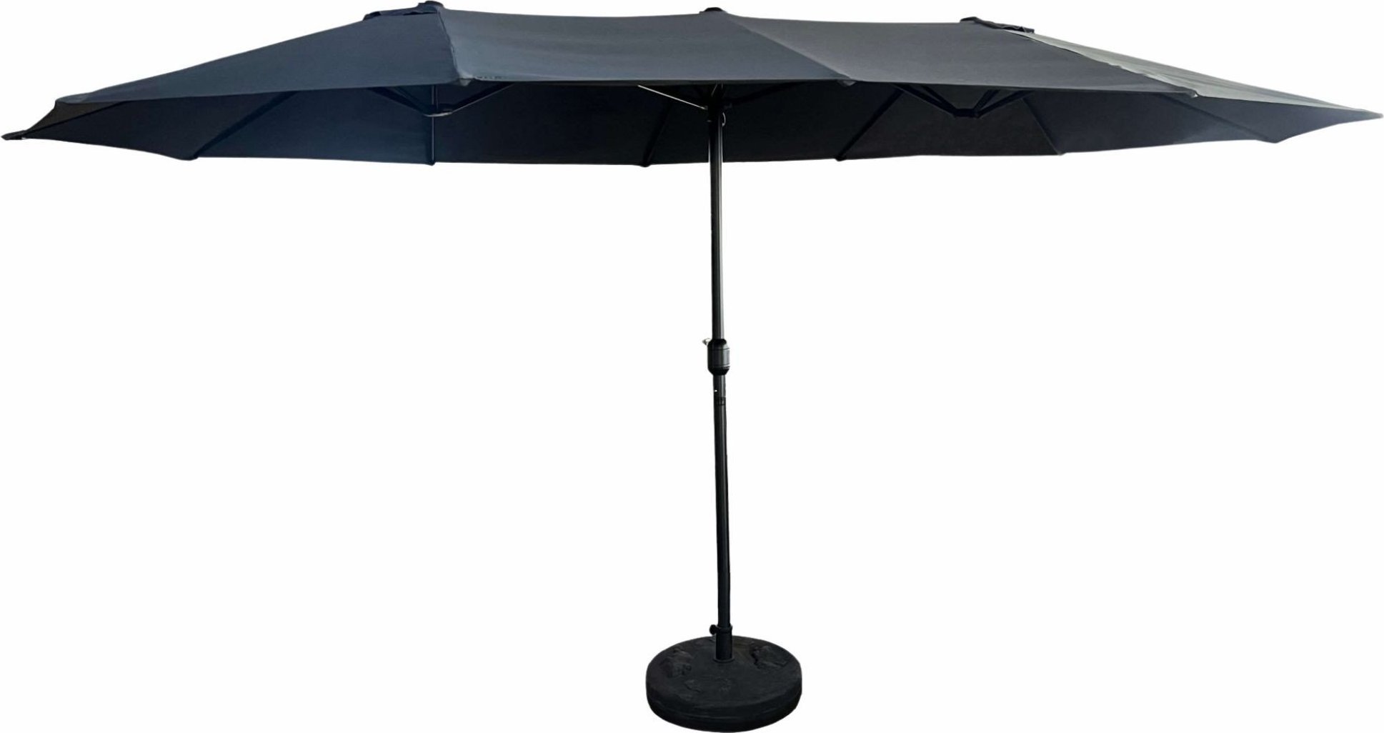 Fancy Garden Parasol ogrodowy TILIA 245x270x460 duży solidny składany z korbką ciemnoszary
