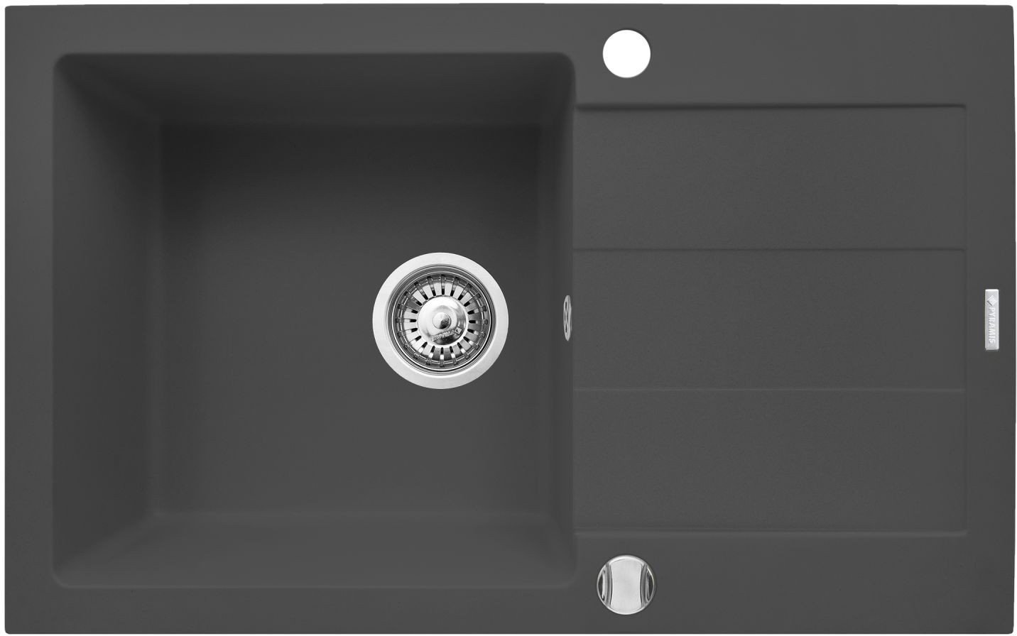 Pyramis Zlew. SPARTA PLUS (78x48) karbon + Bateria LUNGO