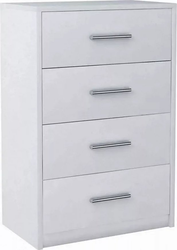 Elior Biała komoda z szufladami - Migres 3X