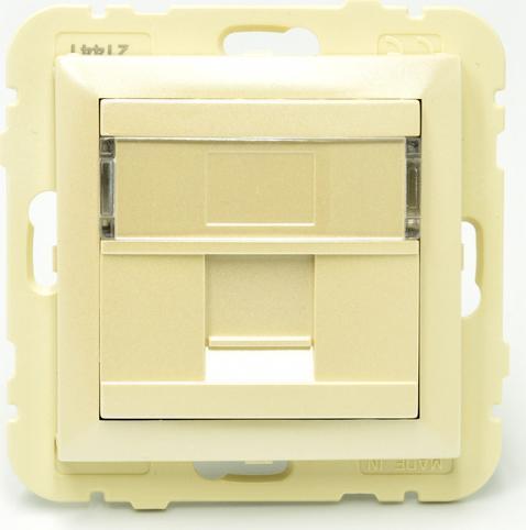 Efapel EFAPEL LOGUS90 ELEMENT CENTRALNY DO GNIAZDA TELEFONICZNEGO/KOMPUTEROWEGO PERŁOWY 90441 SPE