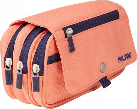 Piórnik Teka Piórnik 3 komory z klapk± 1918 różowy MILAN